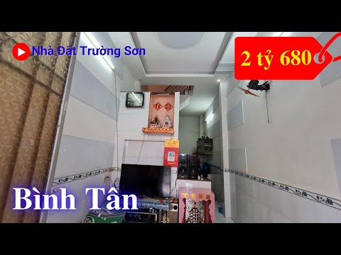 Chính chủ bán nhà Bình Tân dưới 3 tỷ hẻm 130 Lê Đình Cẩn. Nhà 1 lầu đúc thật, hẻm 4m, sổ hồng riêng