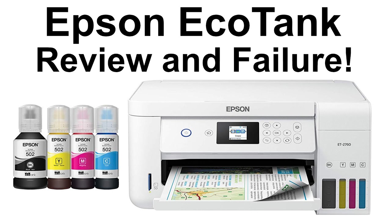 Epson Ecotank Printer Review and Testing - Major Fail! - YouTube