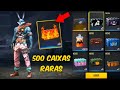 ABRINDO 500 CAIXAS RARAS NO FREE FIRE OLHA ESSAS SKINS QUE GANHEI