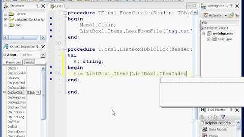 Программирование в Delphi  lesson3.2 (Списки выбора)