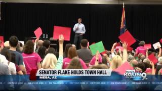 Sen. Jeff Flake hosts Mesa town hall meeting