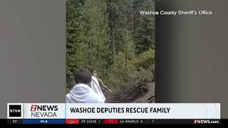 Washoe County Sheriff's Office helped a family who was hiking and couldn't' make it back on their