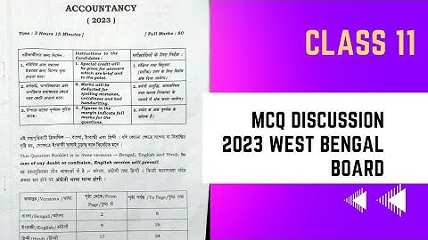 Class11 ll Accountancy 2023 Paper Solve