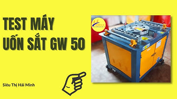 Cận cảnh quá trình khách test máy uốn sắt GW 50