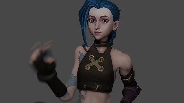 Jinx test (FIRST ANIMATION ON BLENDER).