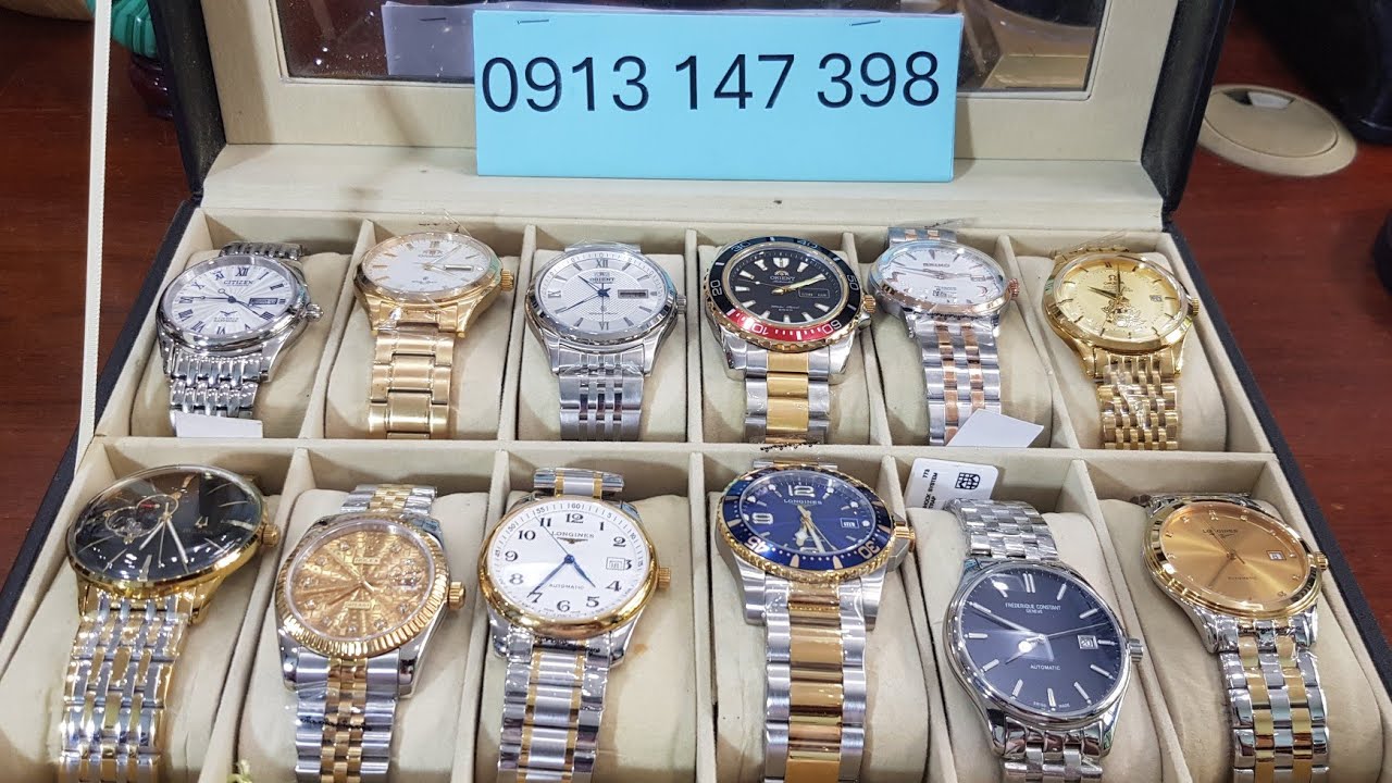 Tập 213: Đồng hồ đeo tay cơ tự động đời mới 12 chiếc.