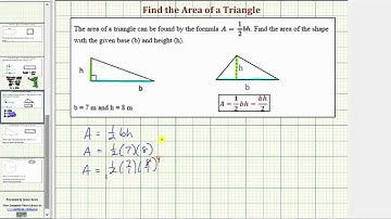 Ex: Find the Area of a Triangle (Whole Number)