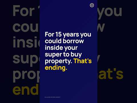 SMSF property borrowing is ending — for good #shorts #shorts