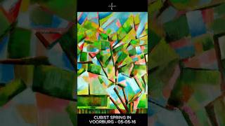 Cubist Spring: A Modern Landscape Study of Dutch Nature | Fine Art Prints