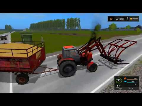 Видео: Farming Simulator 2017. мод трактор Беларус МТЗ 82. Стогомет