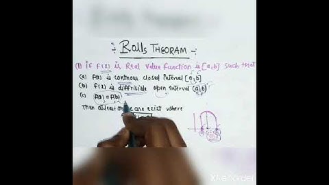 rolls theorm with example // application of derivative// for class 12 & jee mains
