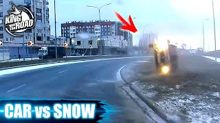 Car ice sliding crash #3 , winter weather 2020