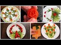 🔴Super Salad Decoration Ideas for Hotel &amp; Restaurant Party Garnishing School