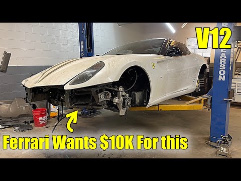 This Cheap Ferrari Has Some Bad Frame Damage Can It Be Saved?