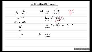 Indeterminate Forms and L'Hospital's Rule