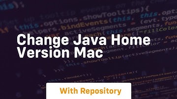 change java home version mac