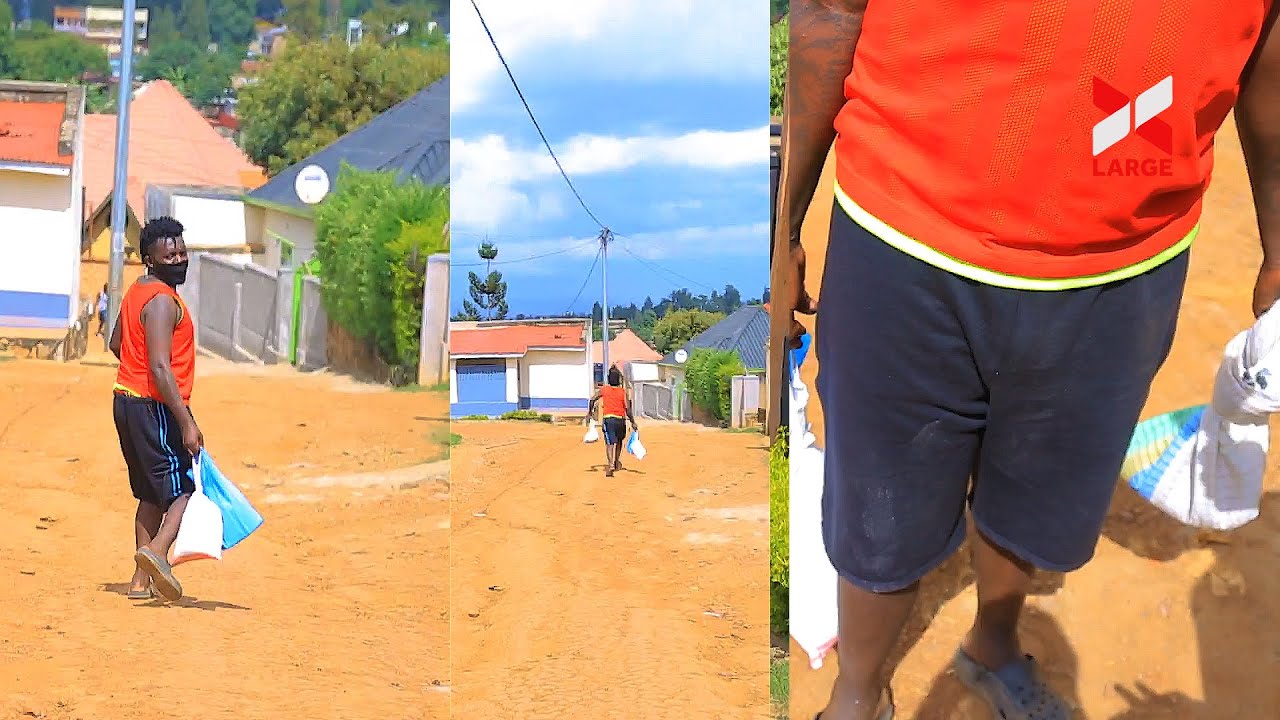 Njuga tumuguyeho avuye gufata kawunga kukagari ariruka koko/Ninde wandaburije?Natwe tugira ibifu dii