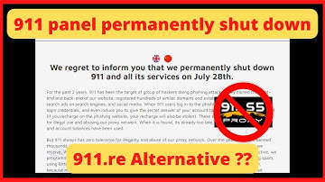 911 ip panel permanently shut down ।। 911.re alternative proxy ।। 911.re update news