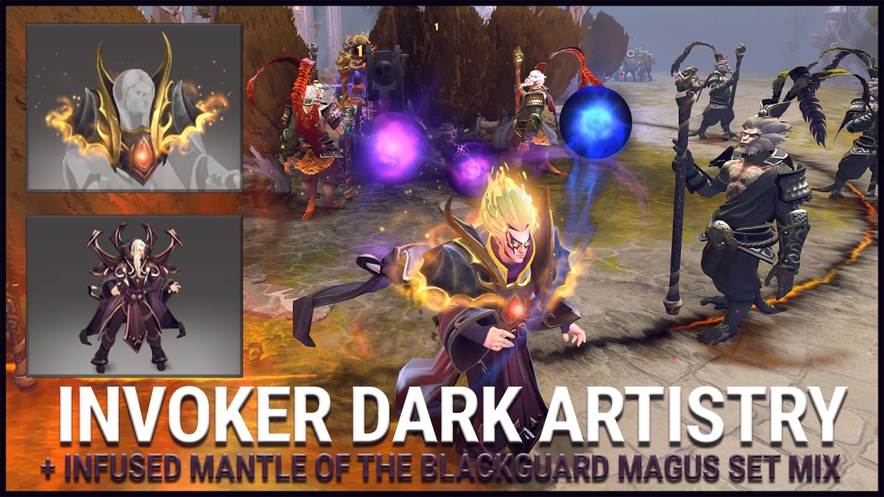 Invoker Dark Artistry Infused Mantle Of The Blackguard Magus Set