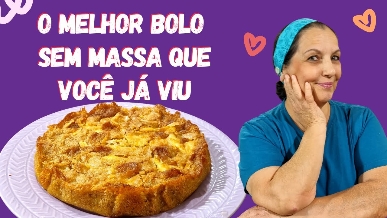 Bolo de maçã ZERO AÇÚCAR e ZERO GLÚTEN PERFEITO para DIABÉTICOS