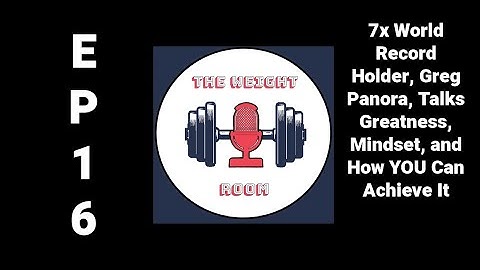 EP16: 7x World Record Holder, Greg Panora, Talks Greatness, Mindset, and How YOU Can Achieve It