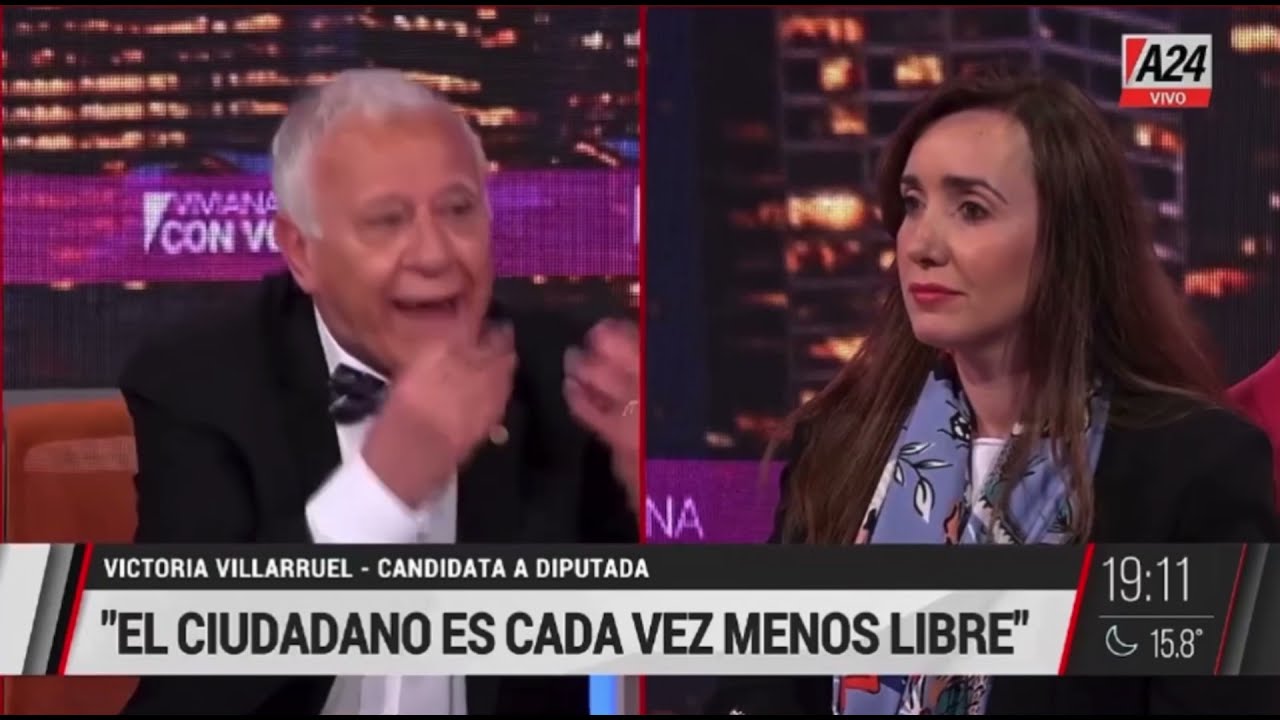 Victoria Villarruel en un cruce con Chiche Duhalde en Viviana con Vos
