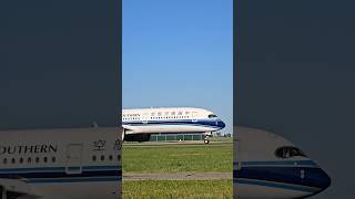 China Southern Airlines - Airbus A350-941  landing at Schiphol Airport  #shorts #aviation