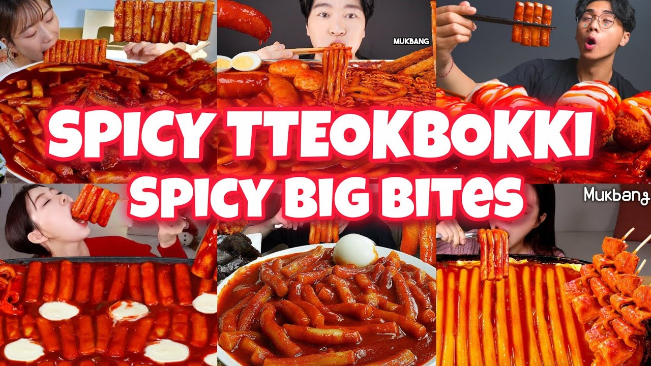 🔥🥵🍡ASMR mukbangers eating SPICIEST TTEOKBOKKI challenge! Juicy slurps