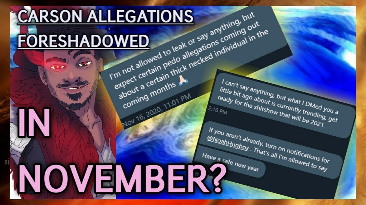 Did CallMeCarson Friends Plan To Cancel Him In November!? Weird DMs Leaked