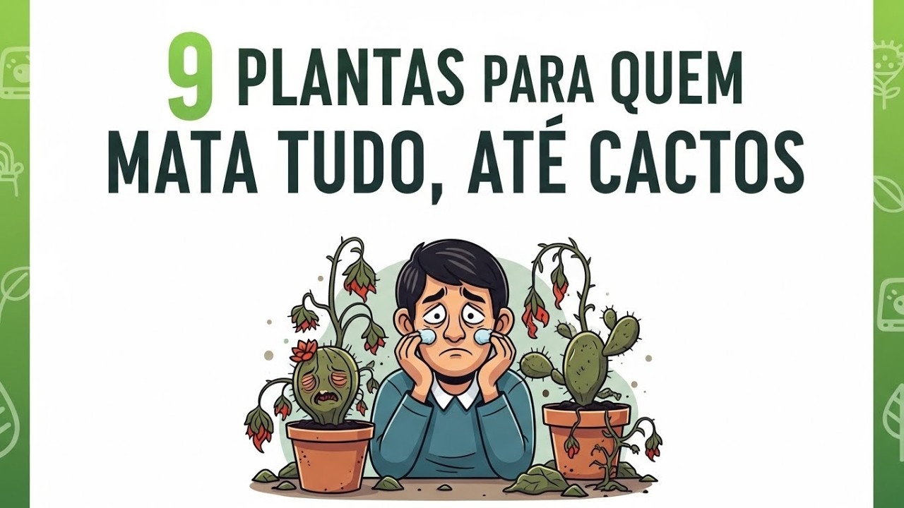 9 PLANTAS PARA QUEM MATA TUDO ATÉ CACTOS