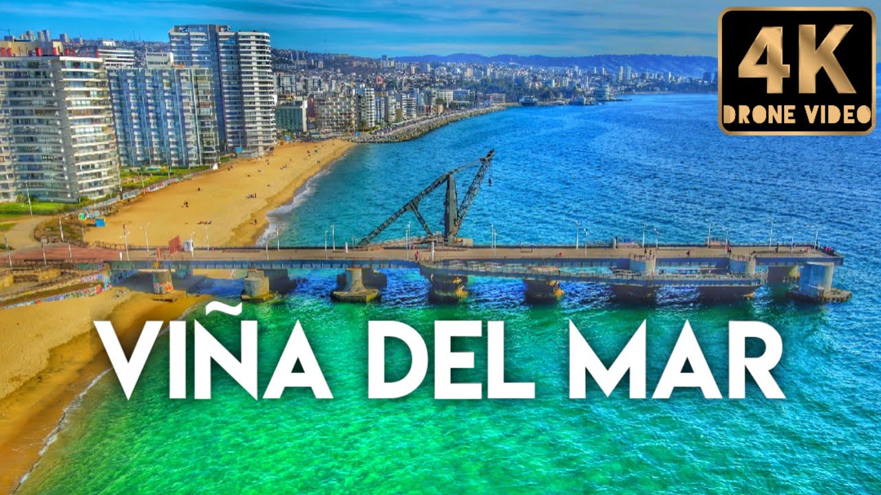 Viña del Mar, Chile 4k Drone