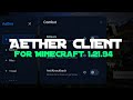 Aether Client 🔥 | Hack Client For MCPE 1.21.94
