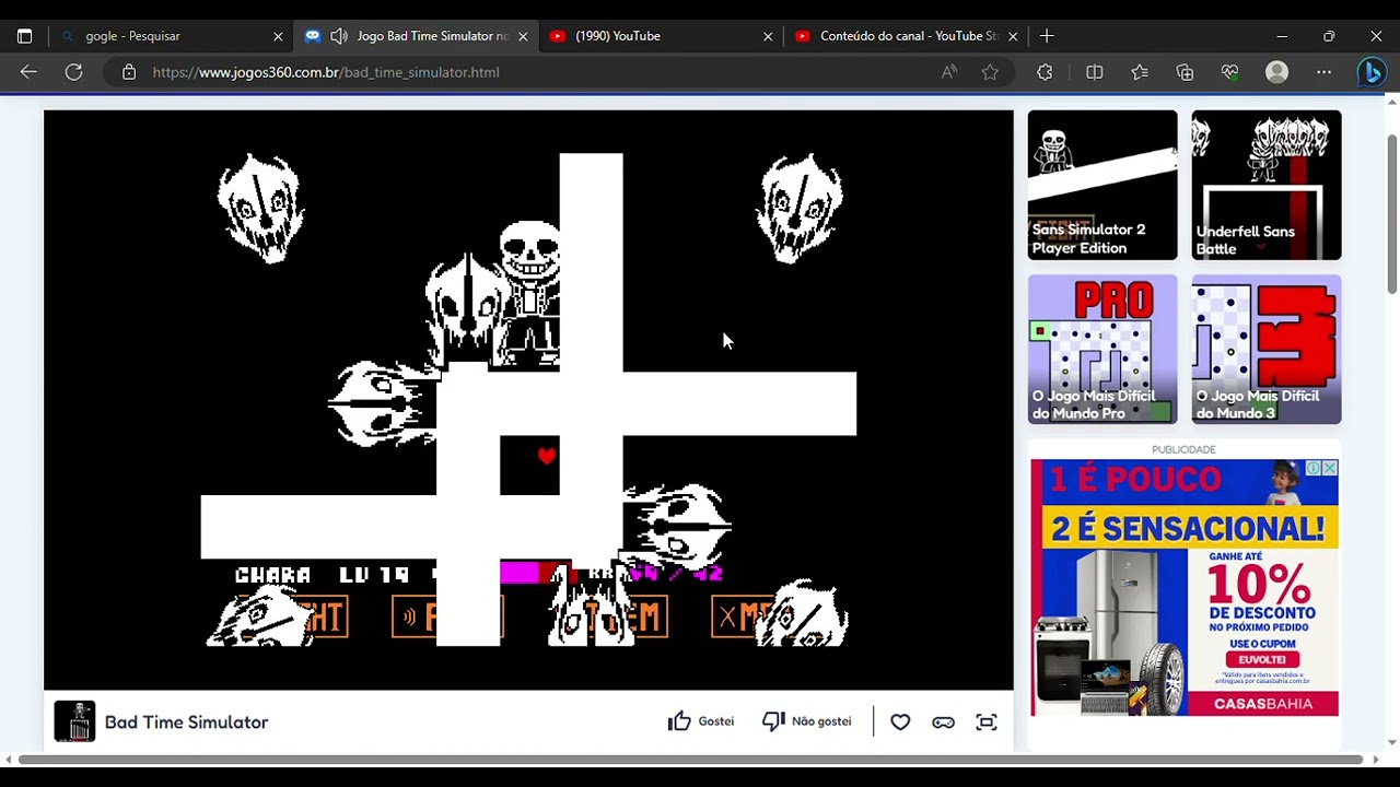 Jogo Bad Time Simulator no Jogos 360