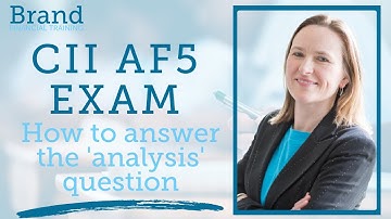 2. CII AF5 Exam - How to answer the 