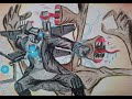 How to draw titan cameraman vs siren head