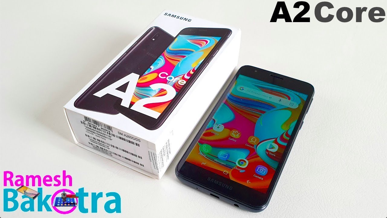 Samsung Galaxy A2 Core Unboxing and Full Review - YouTube