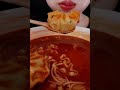 Noodles 🍜 &amp; dumplings 🥟 bites #mukbang #asmr #food