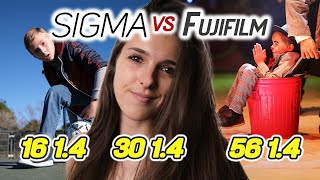 Comparatif Sigma vs Fujifilm : 16, 30 et 56mm 1.4  La grosse Claque 