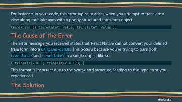 Resolving the React Native Animated Error: You Must Specify Exactly One Property Per Transform