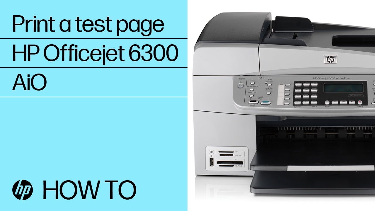 Printing a Test Page | HP Officejet All-in-One Printer - YouTube