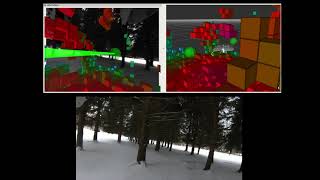 Autonomous forest fly through in snow; Vision, GPS denied.  KEF Robotics.