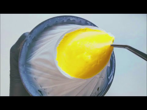 【ASMR】スライムを放置したら卵の乾燥した状態になった【peeling slime】