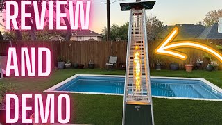 EAST OAK Pyramid Patio Heater, 48,000 BTU Outdoor Patio Heater FULL REVIEW