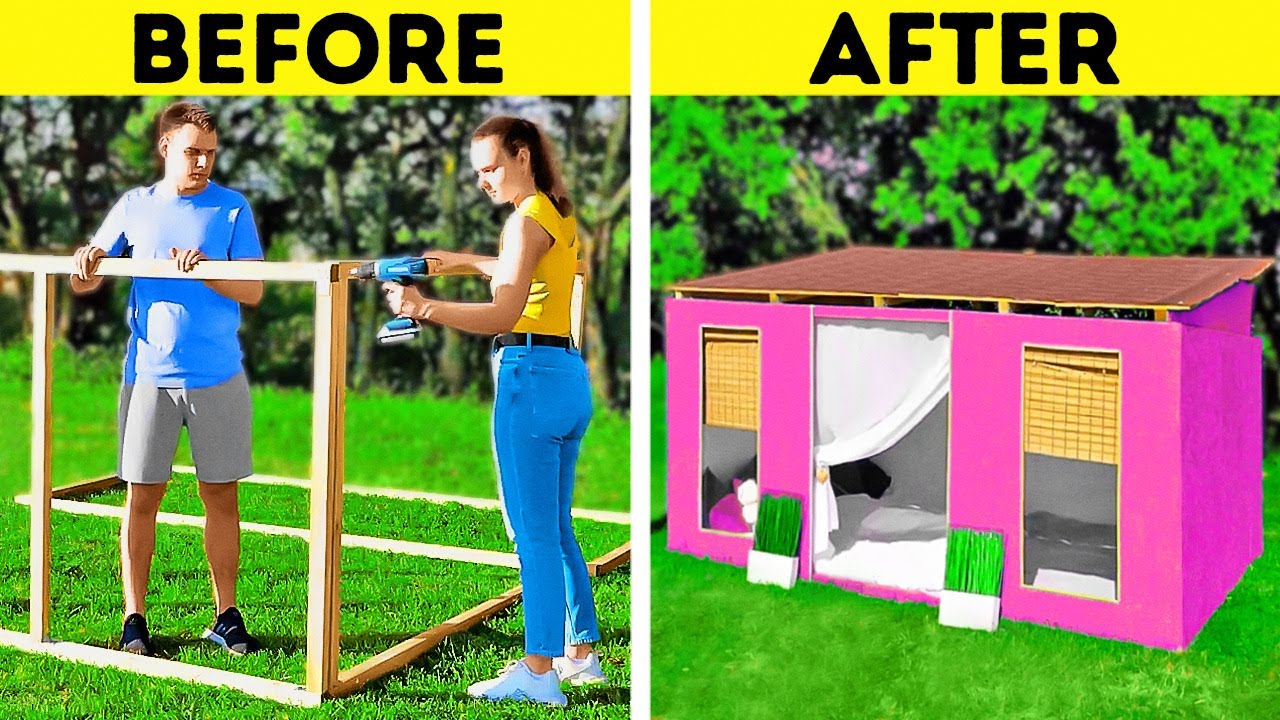 Wooden Board Transformation Into A Cute House || Incredible DIYs For Your Backyard