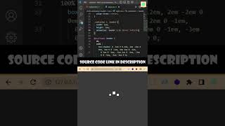 Sample animation loader with CSS |  HTML CSS Tutorial | CodeIsMine #shorts