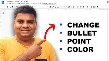 How to Change Bullet Color In Google Docs
