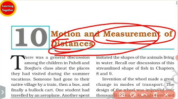 OAV Book Class 6th science chapter 7 Motion and Measurement of Distances @LEARNINGTOGETHER