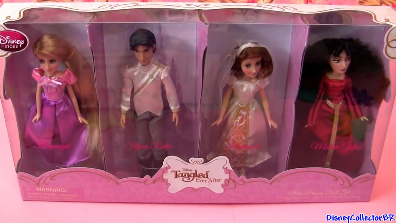 Tangled Ever After Dolls Set Disney Store Wedding Gown Rapunzel