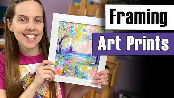 How to Frame Art Prints - Cheap, EASY Tutorial