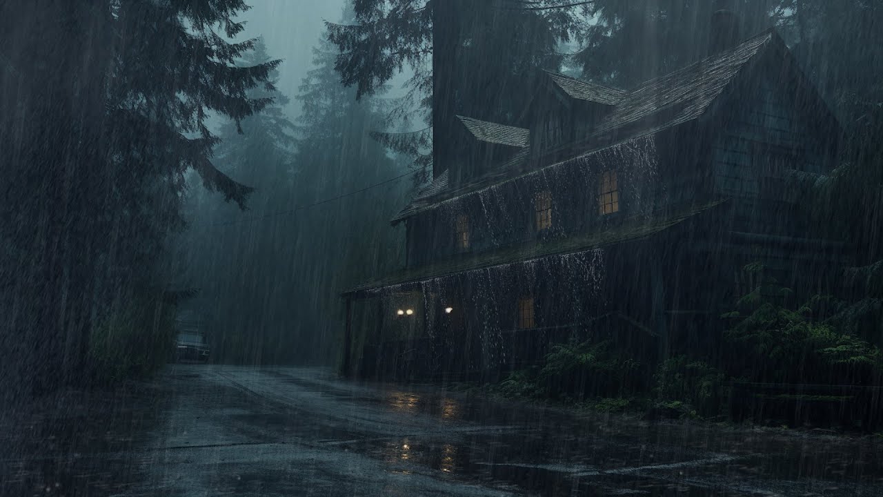 Forest Rainstorm Sounds With Natural Night Ambience For Relaxation And Anxiety Relief